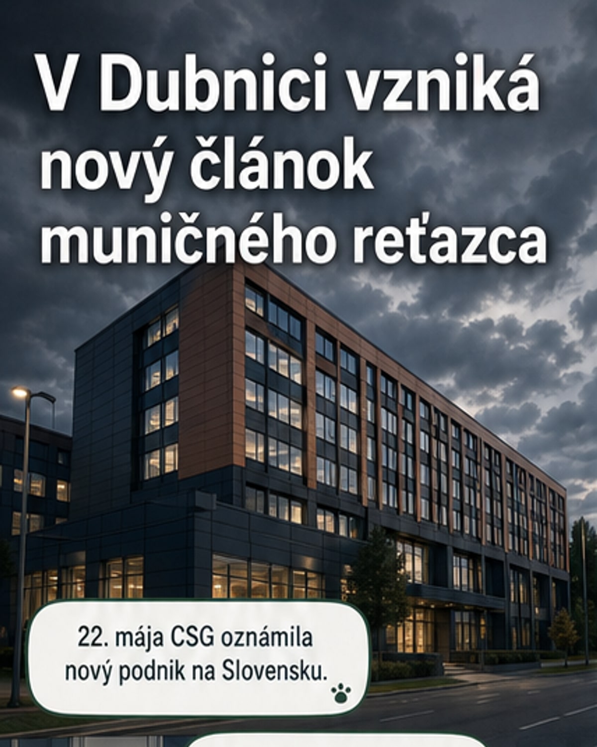Na Slovensku vzniká nový zbrojársky podnik