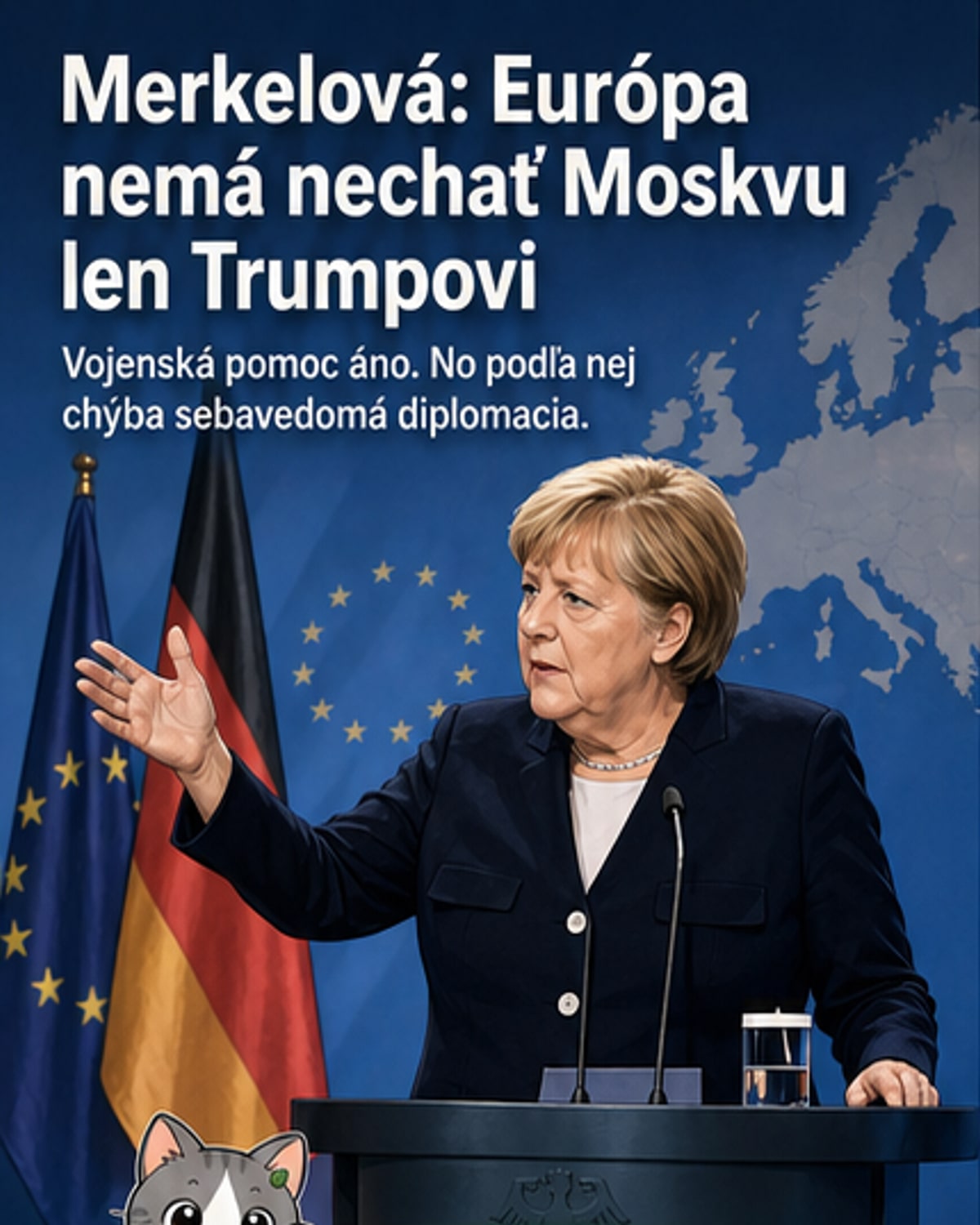 Merkelová vyzýva Európu k väčšej diplomatickej roli