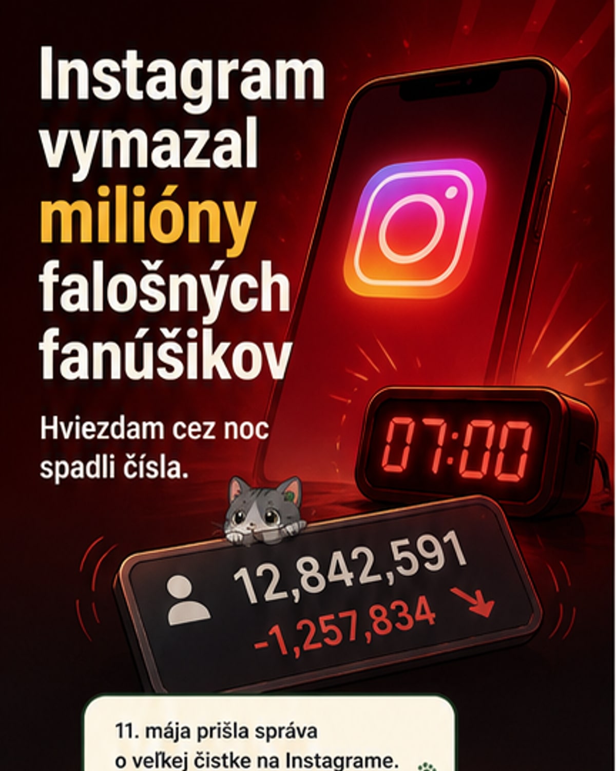 Instagram vyčistil 50 miliónov botov