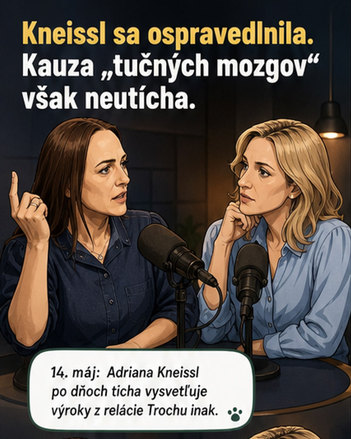 Kneisslova po hejte: Mrzí ma, že som zranila