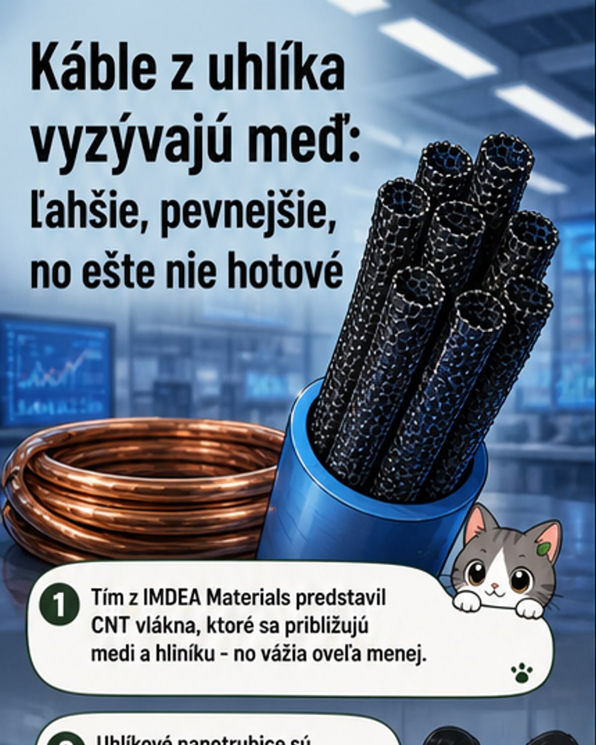 Ľahšie a pevnejšie káble pre elektromobily