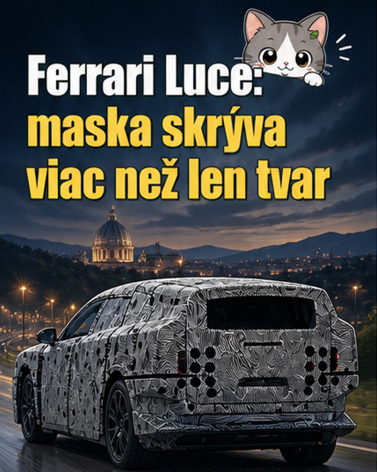Ferrari Luce: Čo sa skrýva pod masívnou kamuflážou?