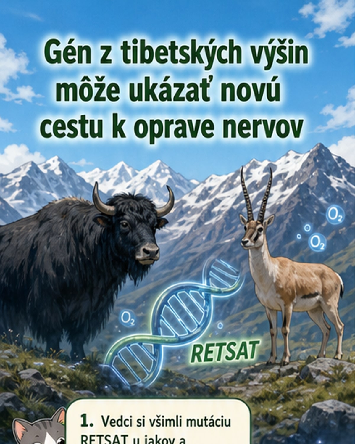 Nový gén z tibetských zvierat pomáha mozgu sa regenerovať