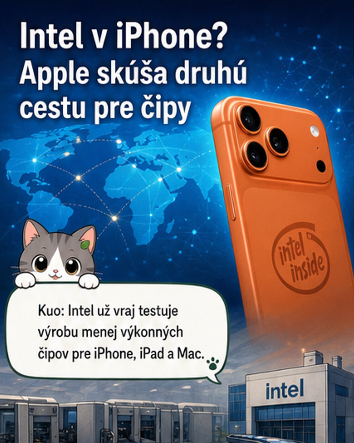 Apple testuje výrobu čipov u Intelu