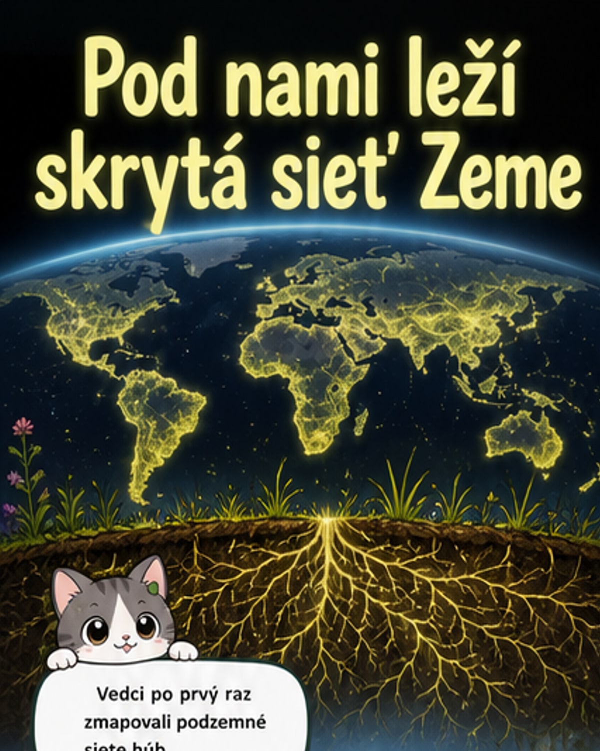 Pod zemou sieť húb dlhá miliardy km