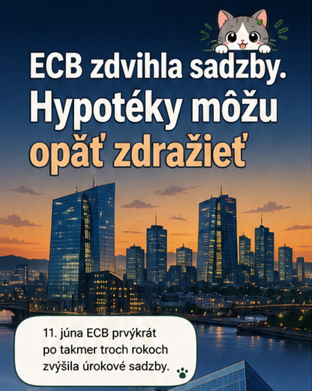 ECB môže znovu zvýšiť úroky