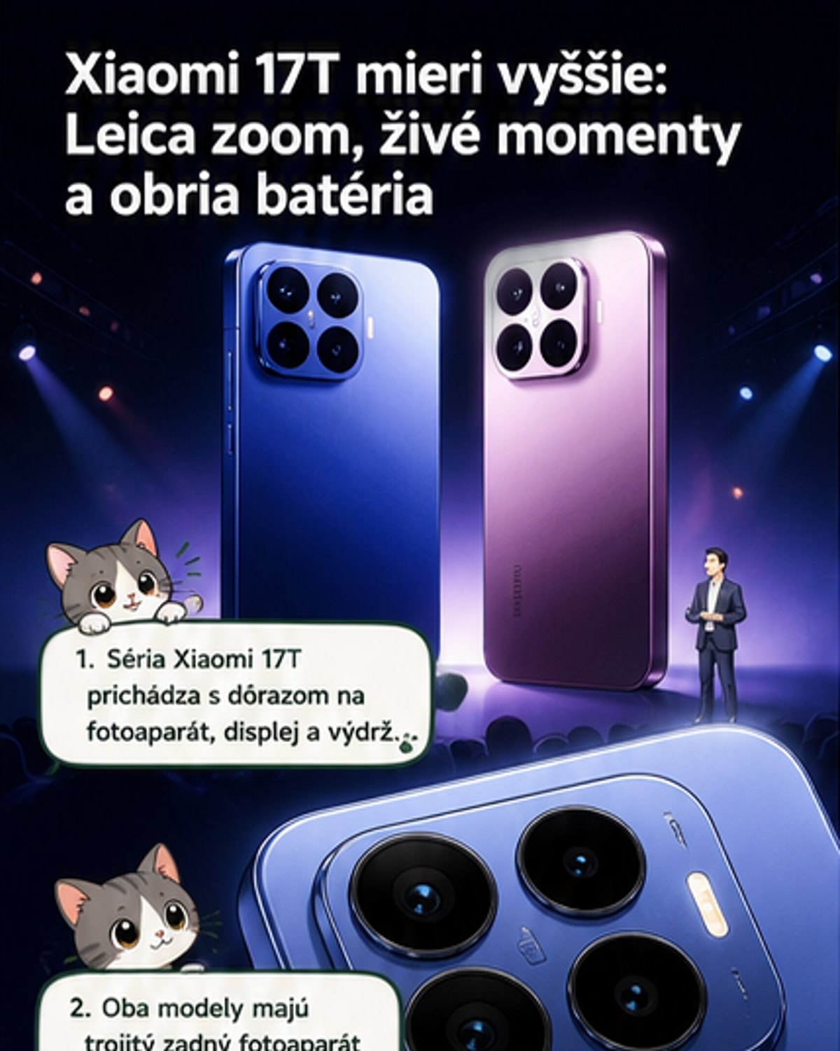 Xiaomi 17T s Leicou: teleobjektív a živé momenty