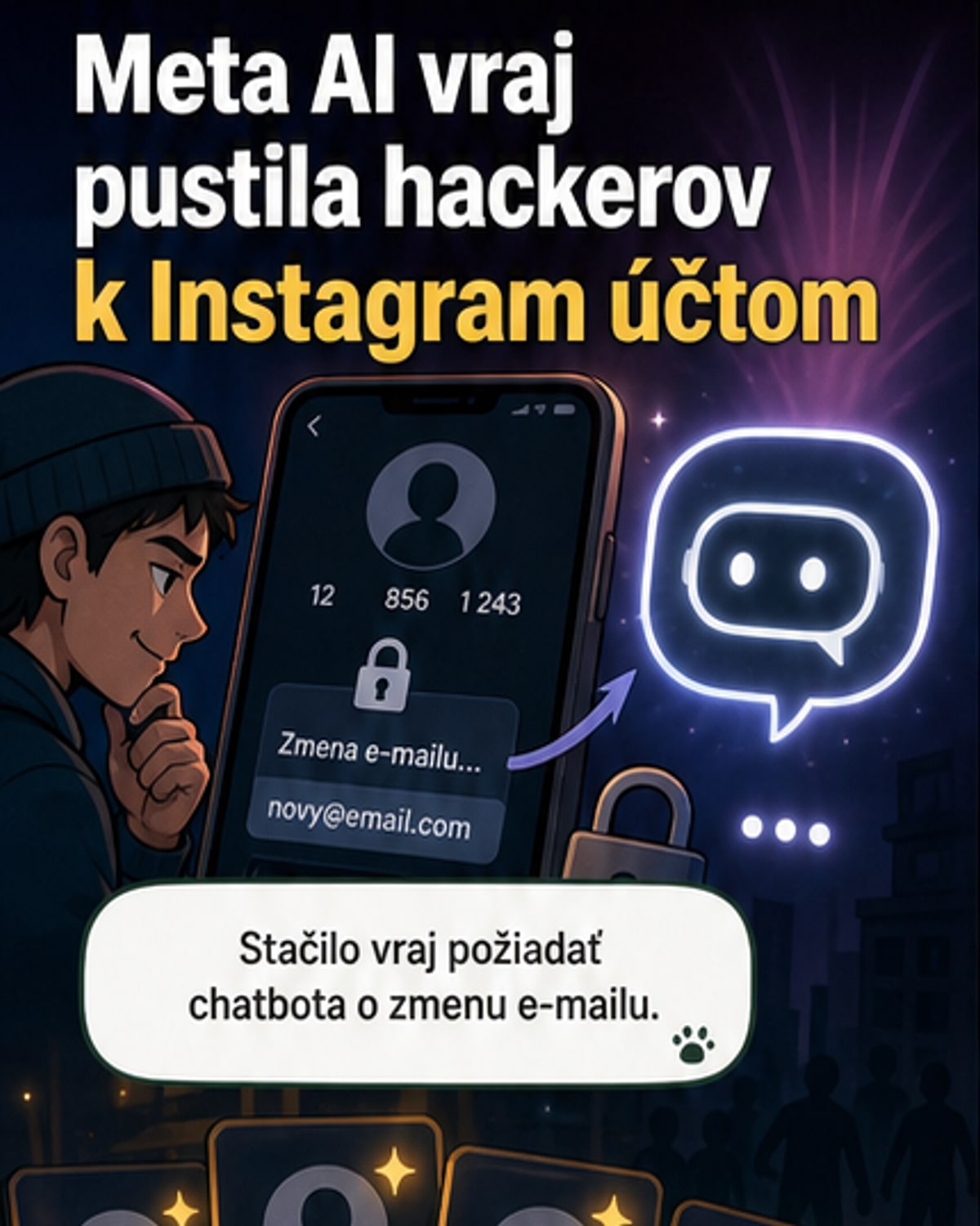 Meta AI odovzdáva účty hackerom
