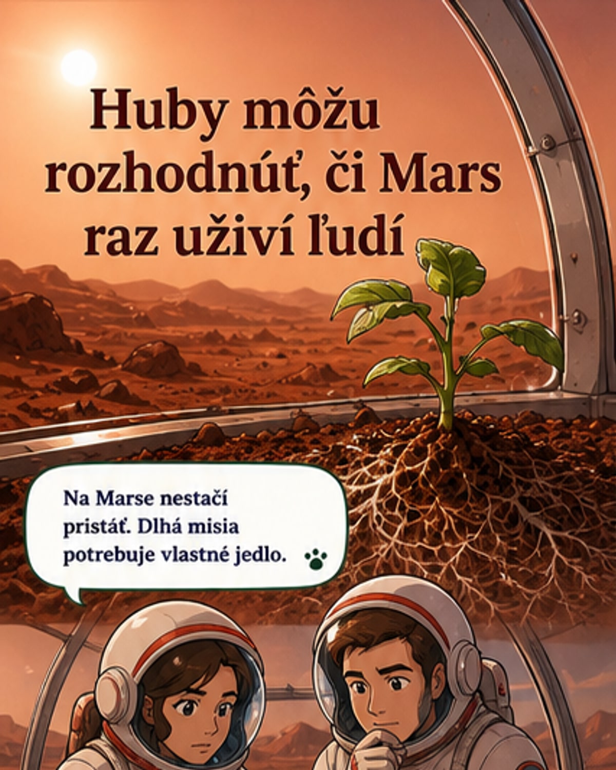 Ako huby môžu oživiť marťanskú pôdu