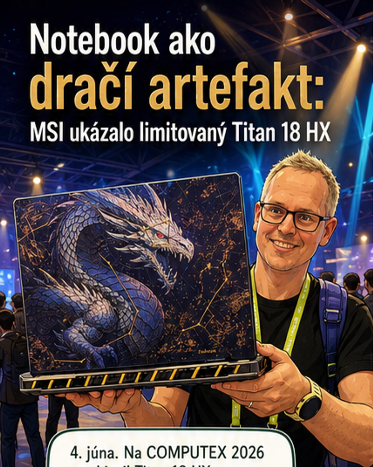 MSI oslavuje 40 rokov luxusným herným notebookom