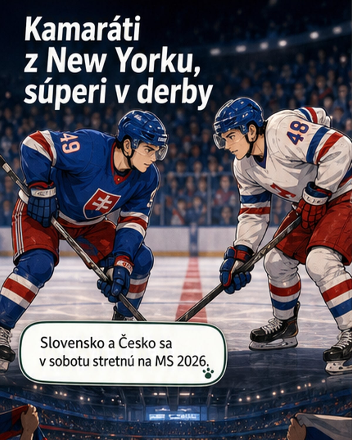 Kamarátia na ľade, súperi v MS