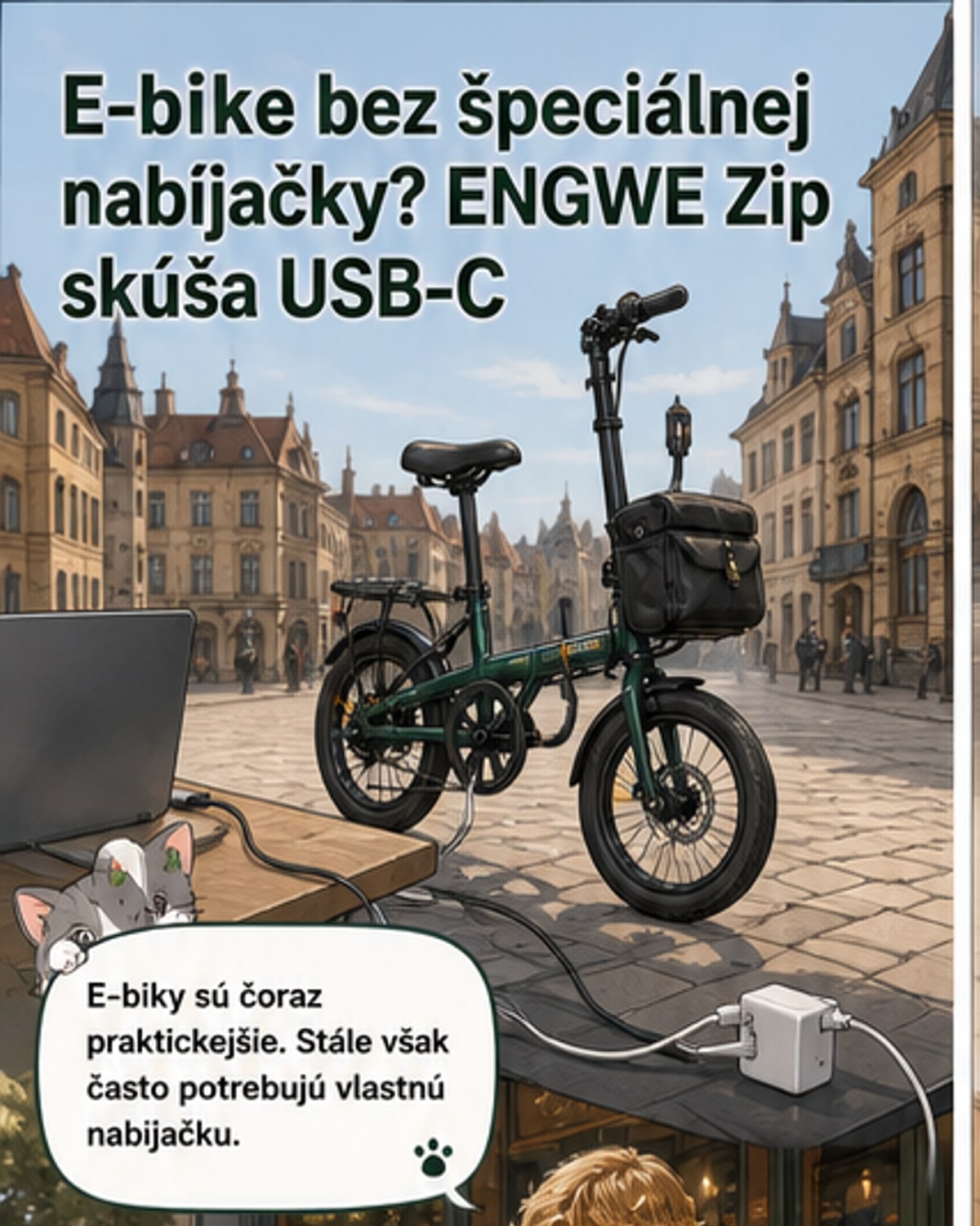 e-bike s USB-C nabíjaním už existuje