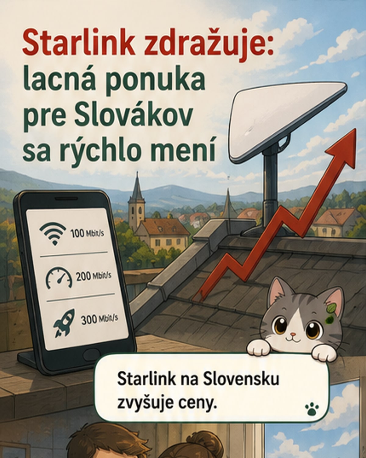 Starlink zdražuje na Slovensku