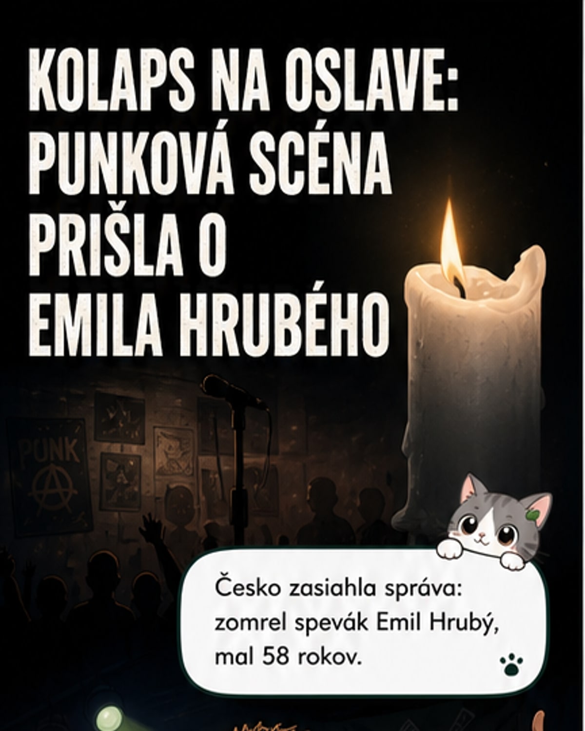 Zomrel spevák Emil Hrubý (†58)