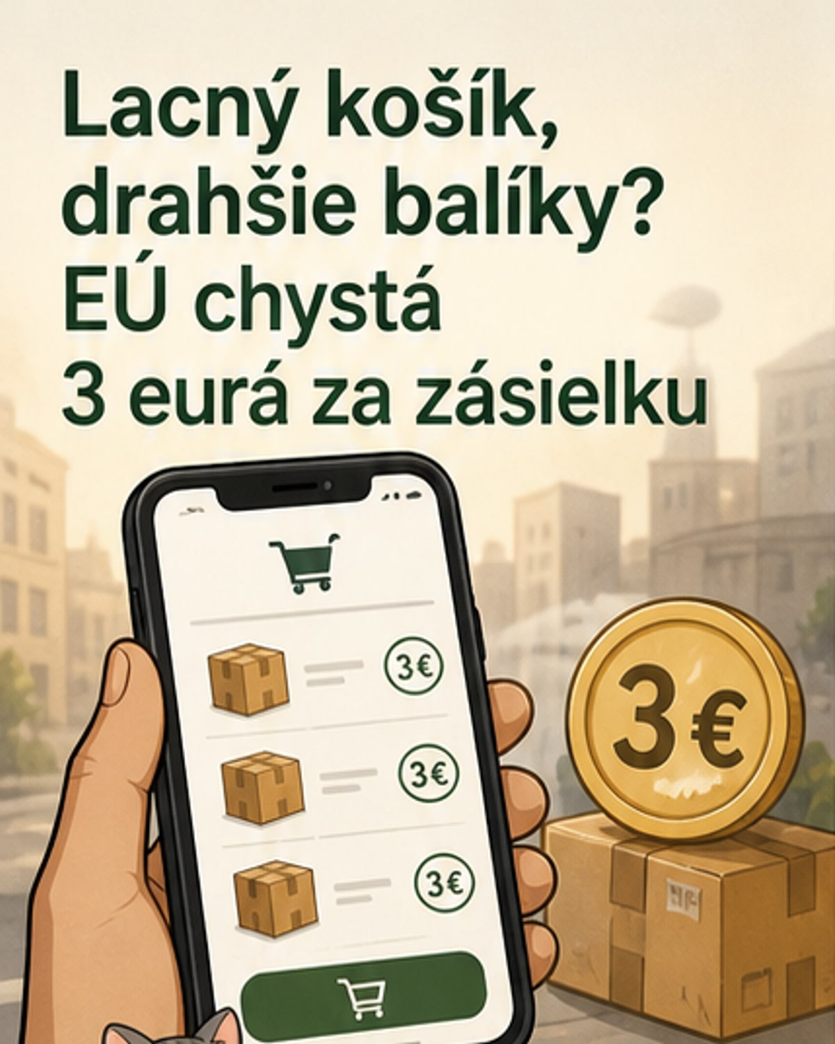 Od júla poplatok za každý balík