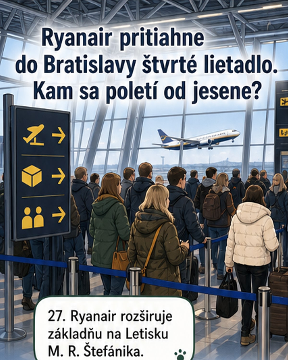 Ryanair rozširuje základňu v Bratislave
