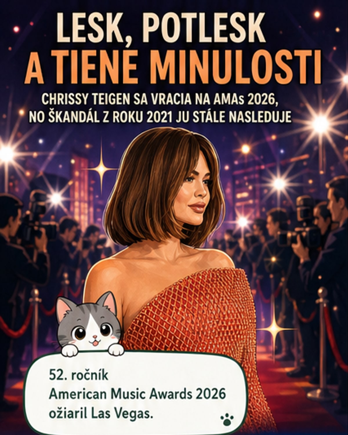 Chrissy Teigen sa vrátila na červený koberec