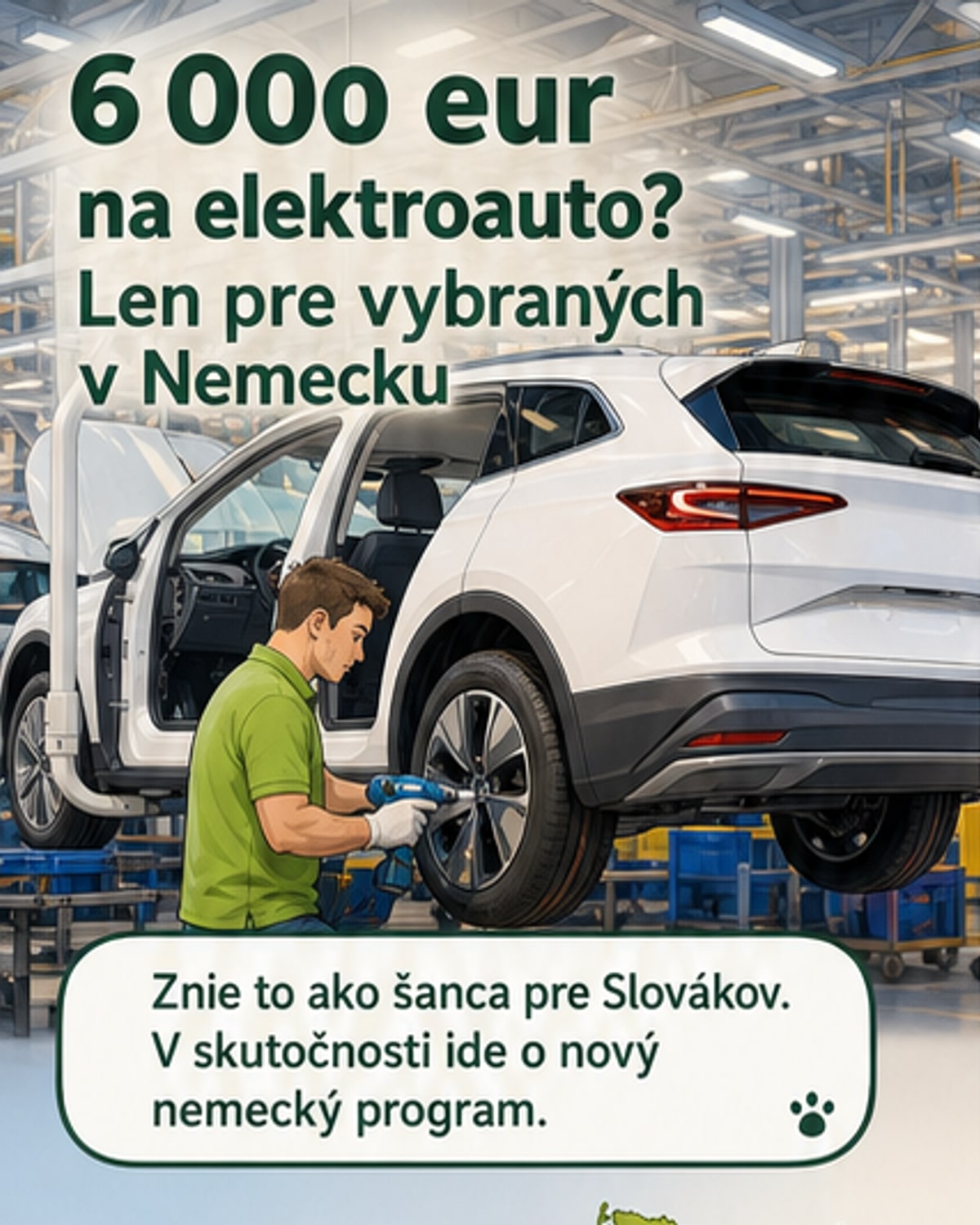 Štát rozdáva 6 000 eur na elektromobil