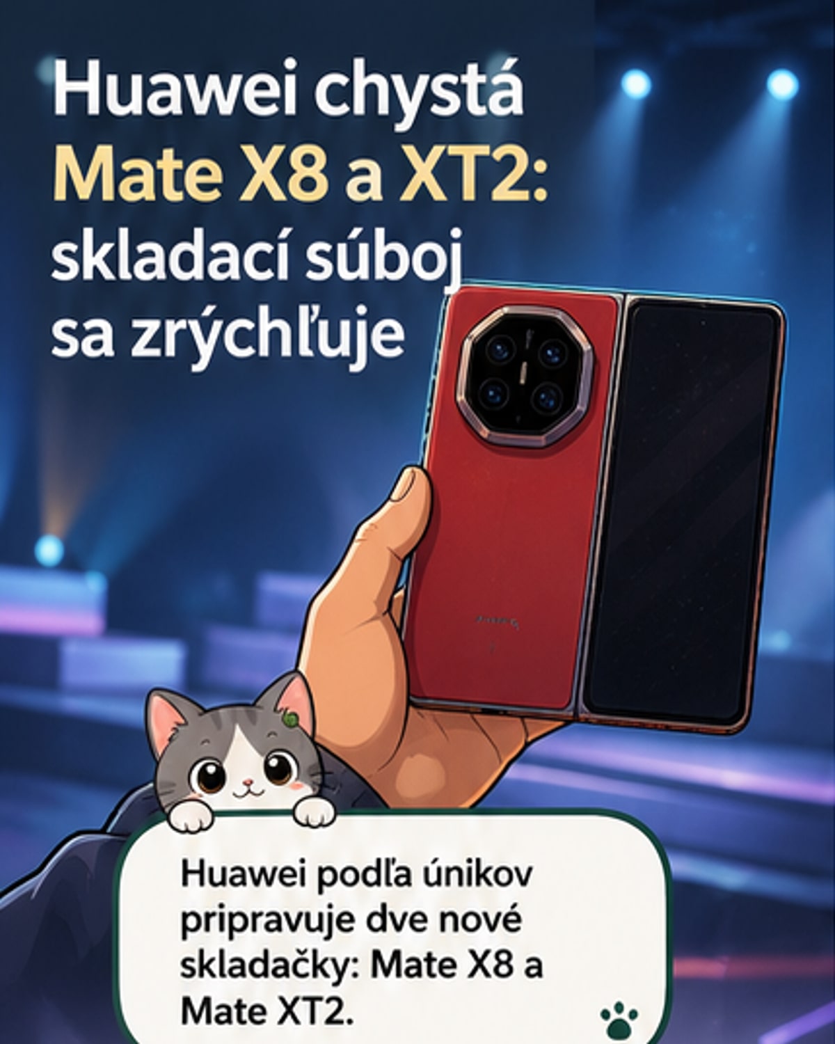 Huawei pripravuje dva nové skladacie telefóny
