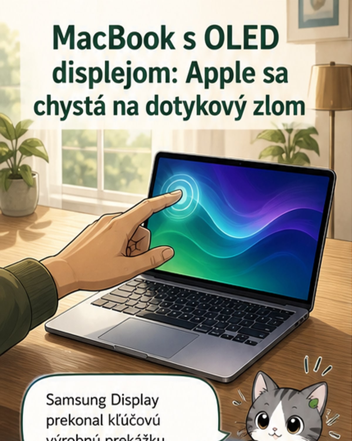 MacBook dostane dotykový OLED displej