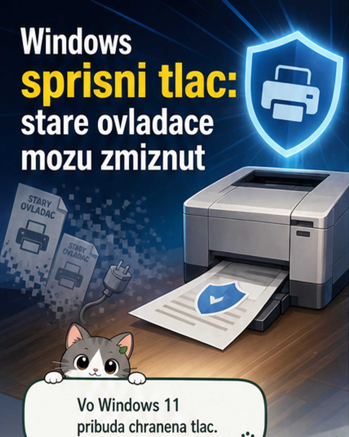 Windows ukončí staré ovládače