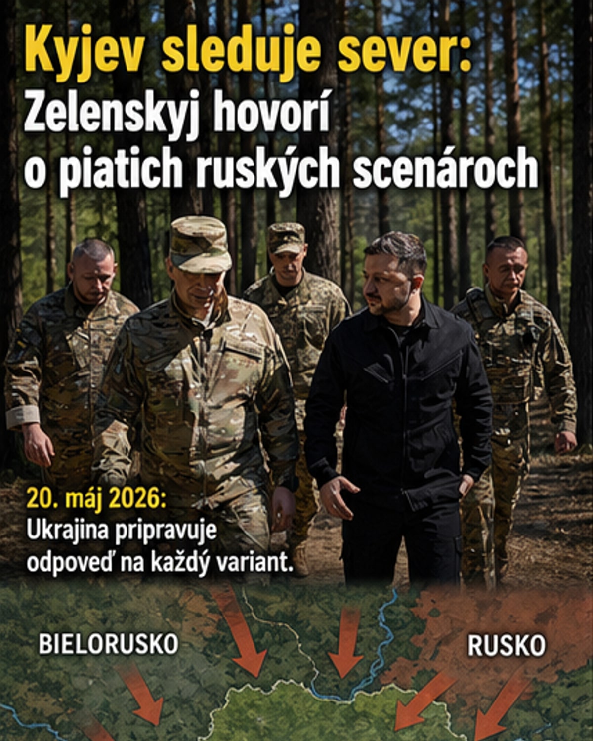 Rusko plánuje päť ofenzívnych ciest na Kyjev