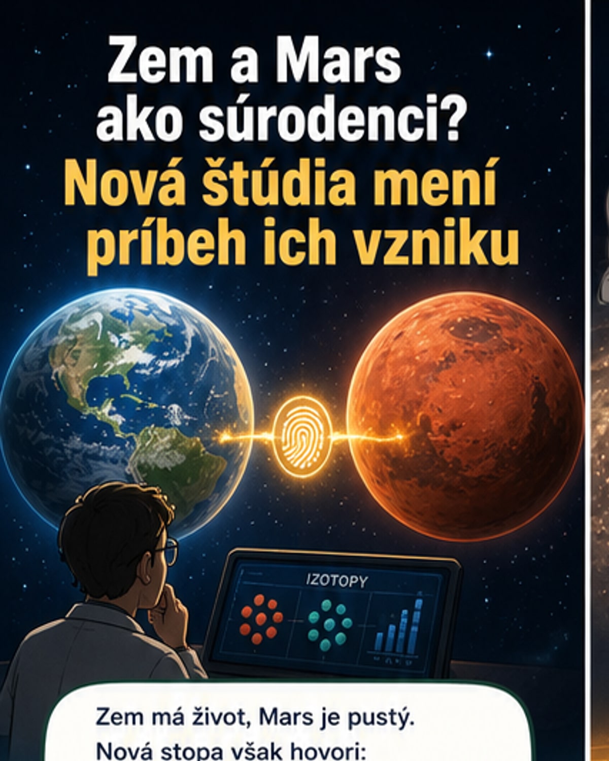 Zem a Mars sú pravdepodobne súrodenci