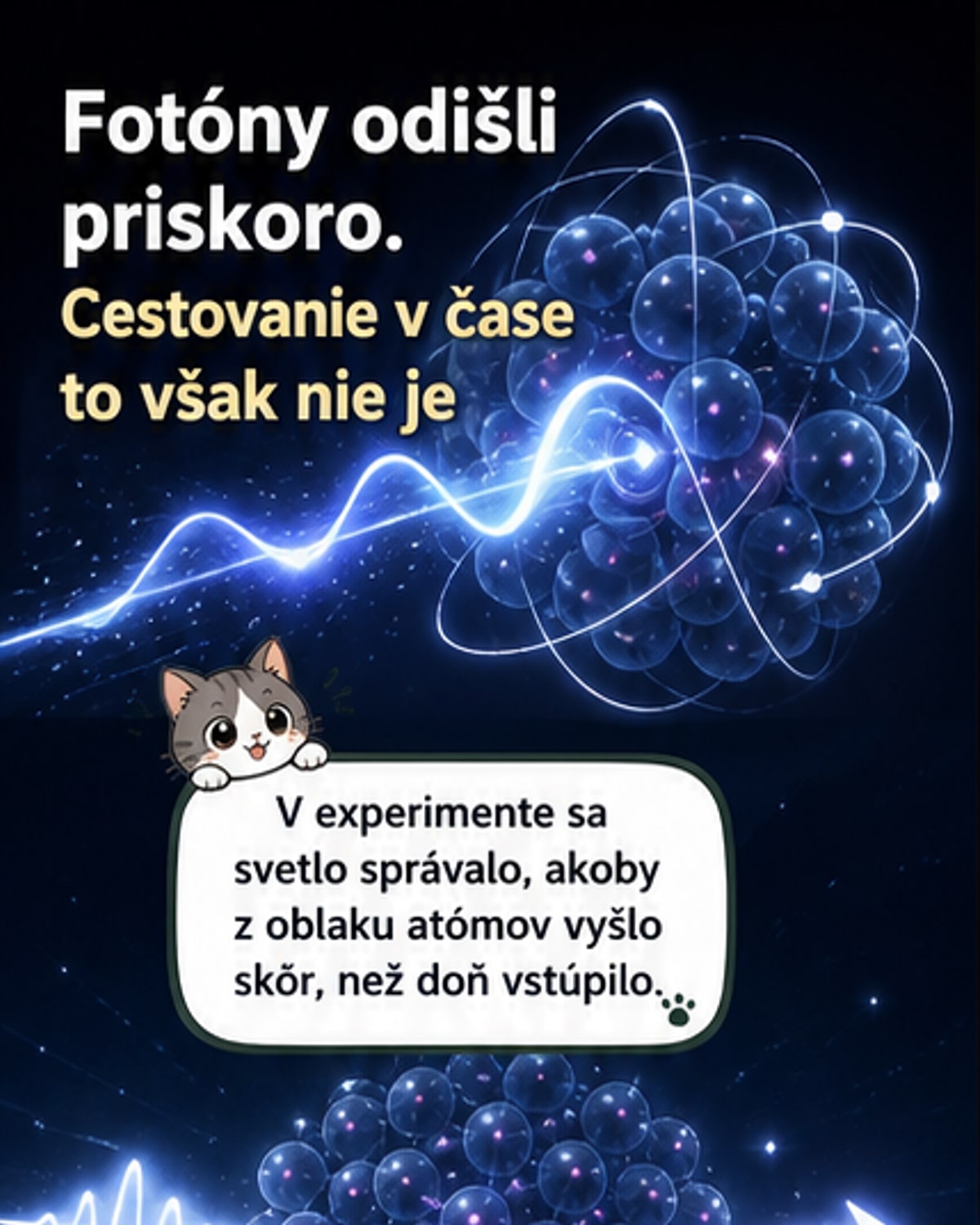 Fotóny opustili atómy skôr, než do nich vstúpili