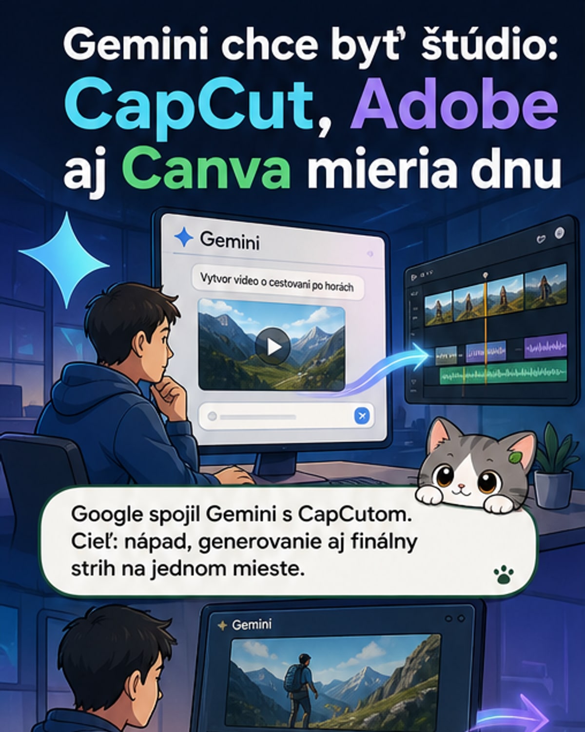 Gemini získava videoeditory