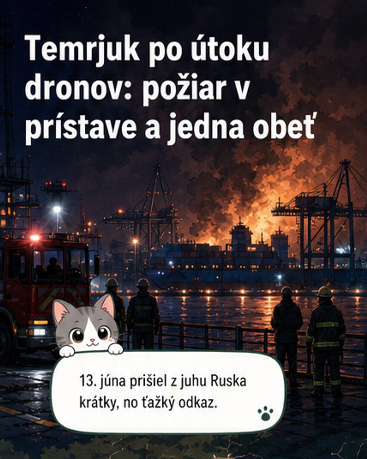 Ukrajinský dronový útok zabil jedného