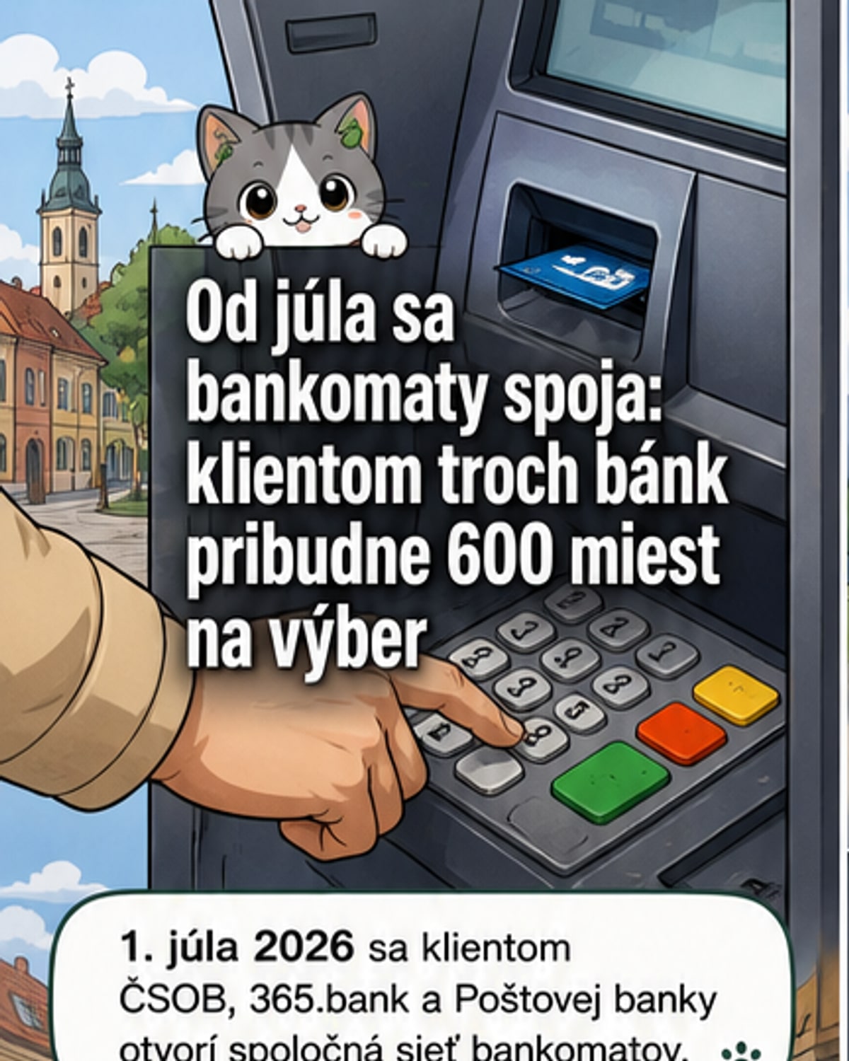 Nová sieť 600 bankomatov pre tri banky