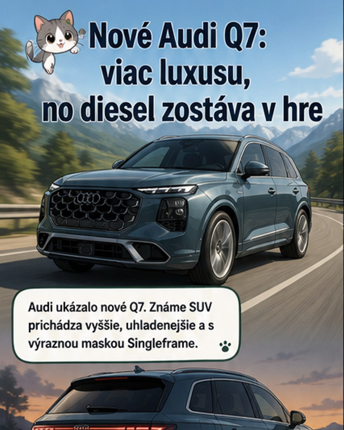 Nové Audi Q7: viac priestoru, luxusu a technológií