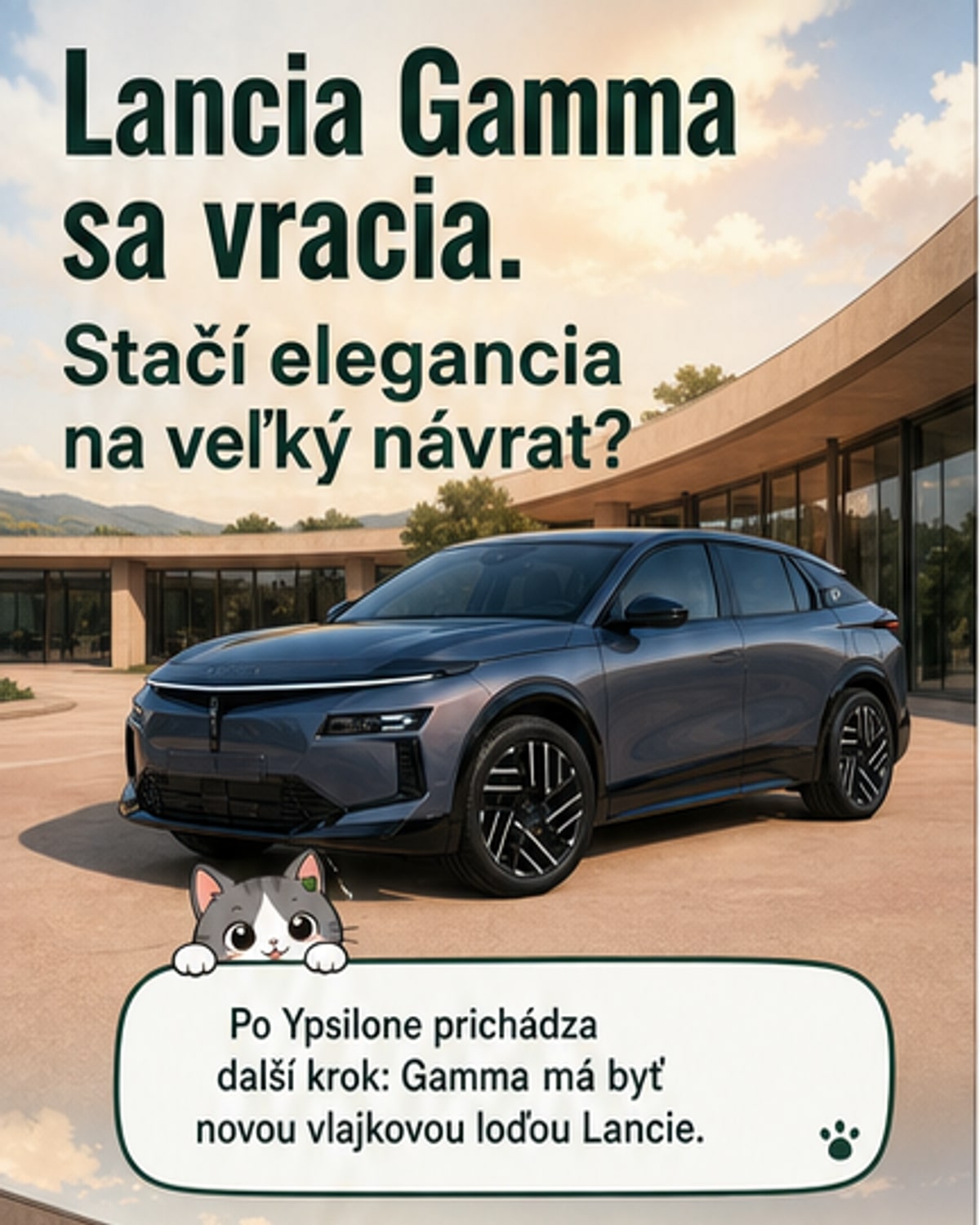 Lancia Gamma sa vracia s elektrinou