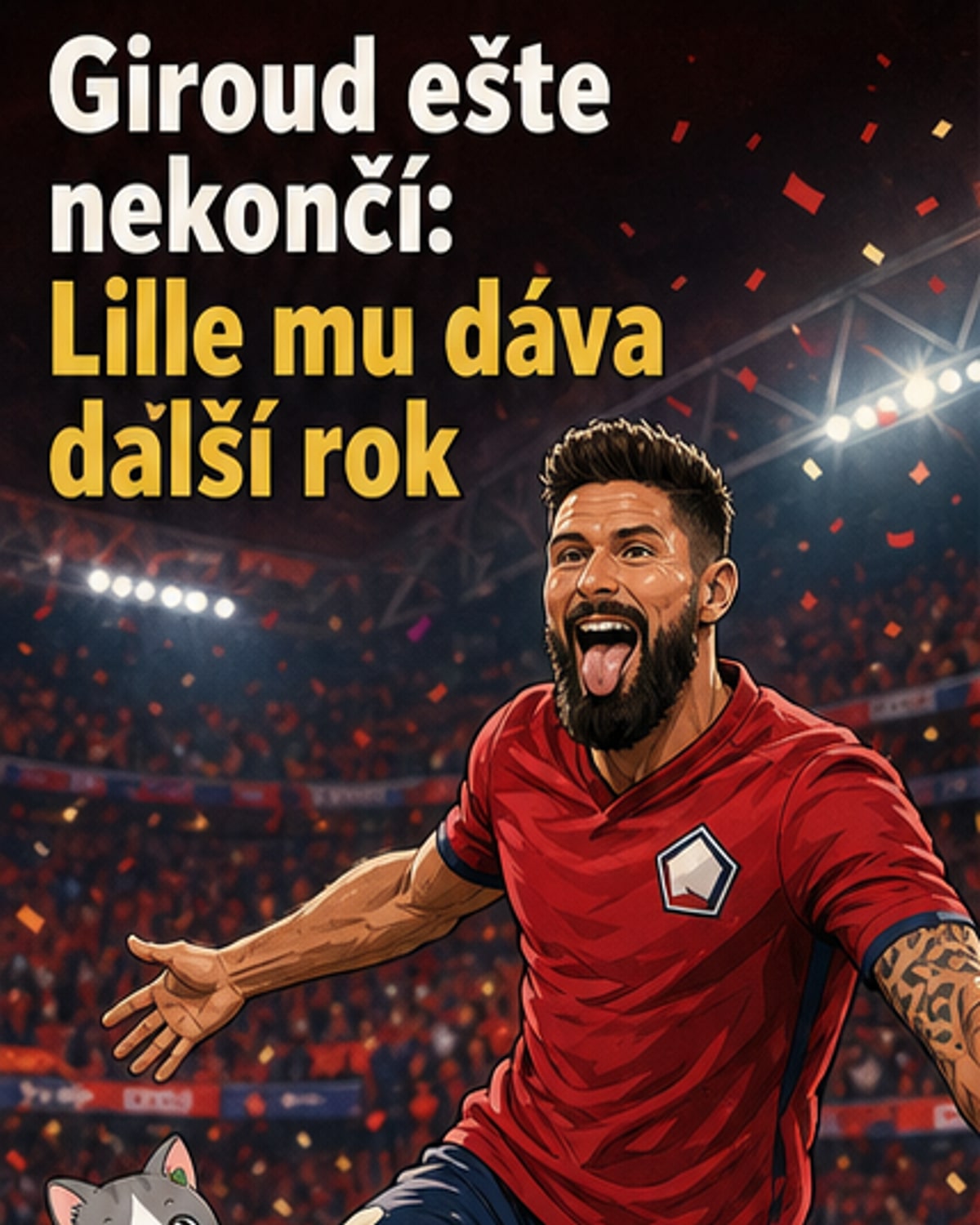 Giroud pokračuje v Lille