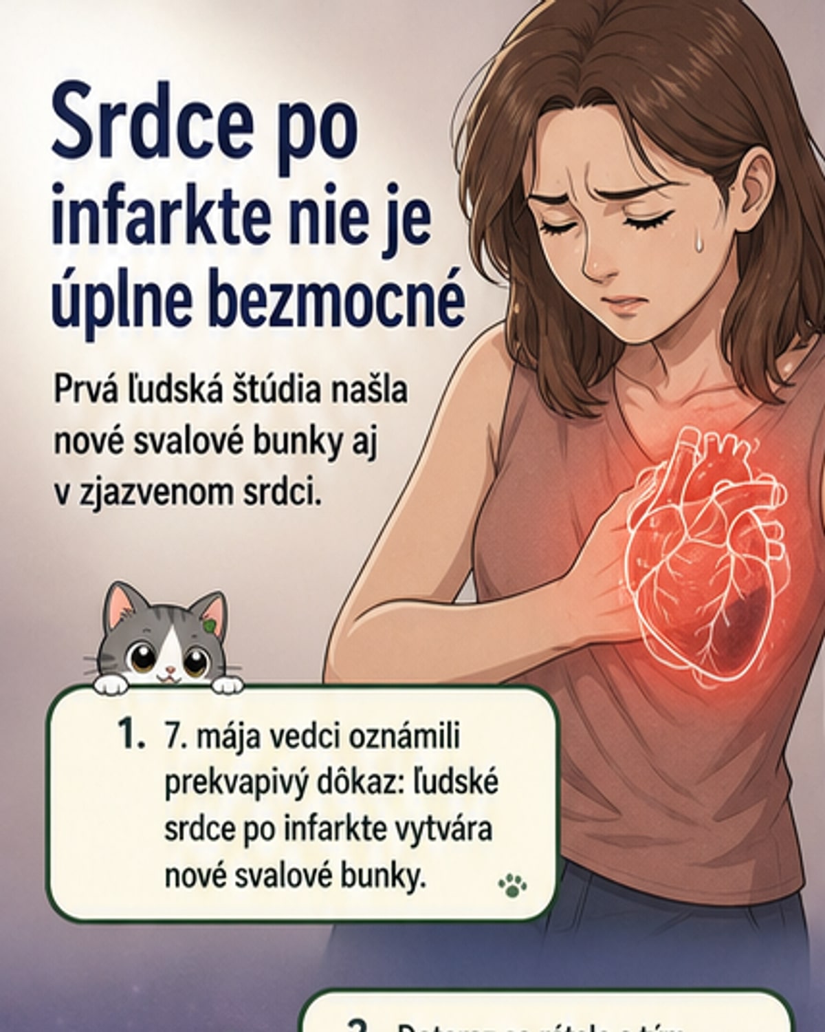 Srdce sa po infarkte dokáže regenerovať
