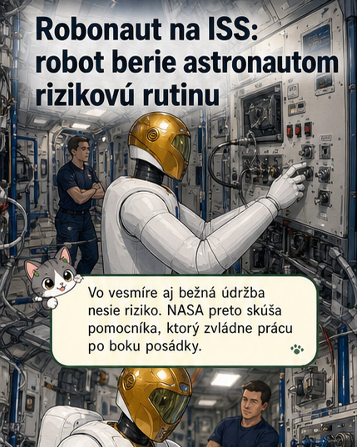 Humanoidné roboty menia prácu vo vesmíre