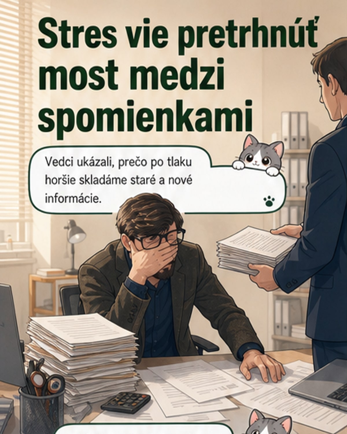 Stres narušuje prepájanie spomienok