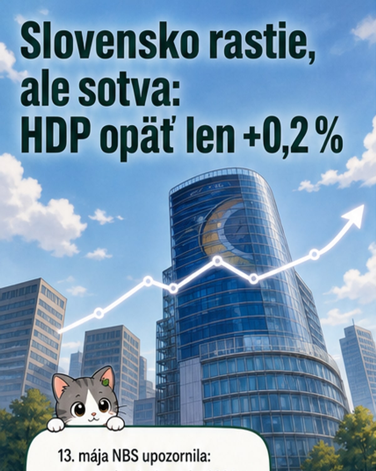 HDP sa zvýšil o 0,2 %