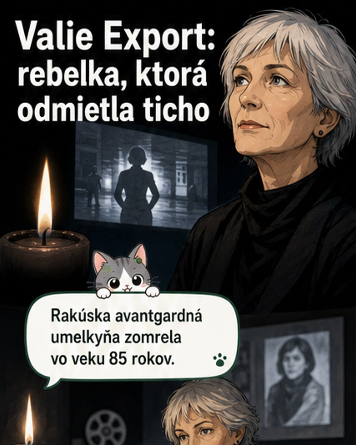 Zomrela ikona avantgardy Valie Export