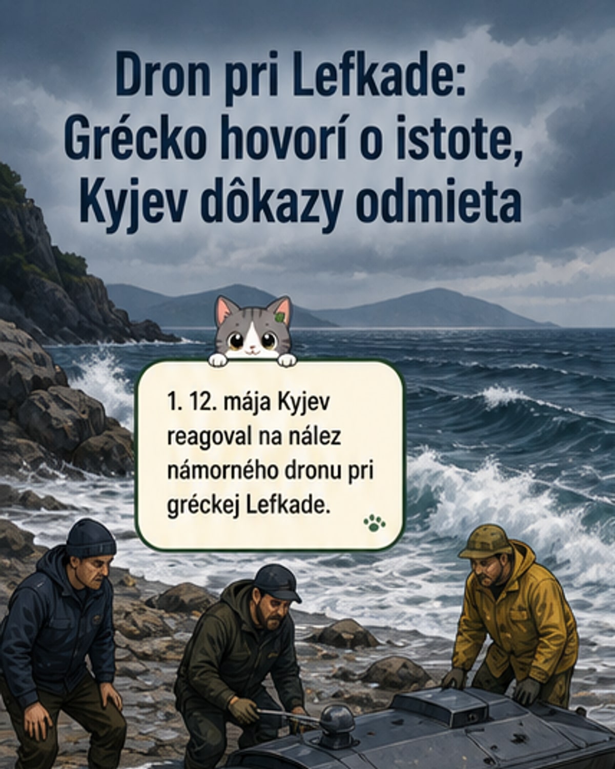 Dron s výbušninami nájdený v Grécku