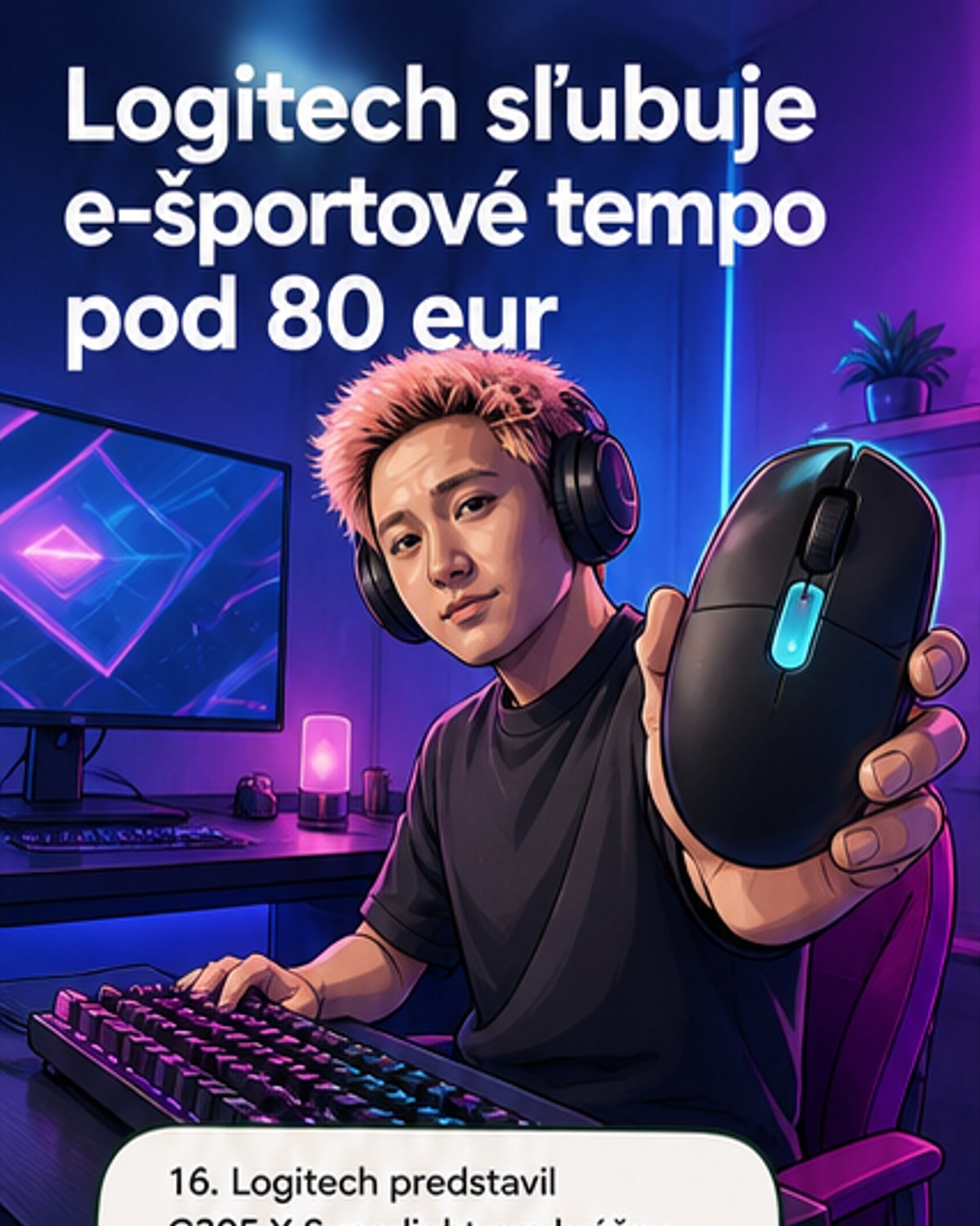 Logitech predstavil novú hernú myš