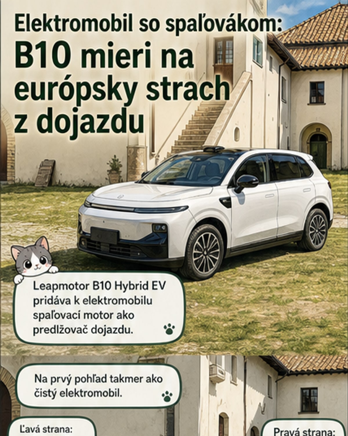 Leapmotor B10 Hybrid: Elektro s motorom na benzín