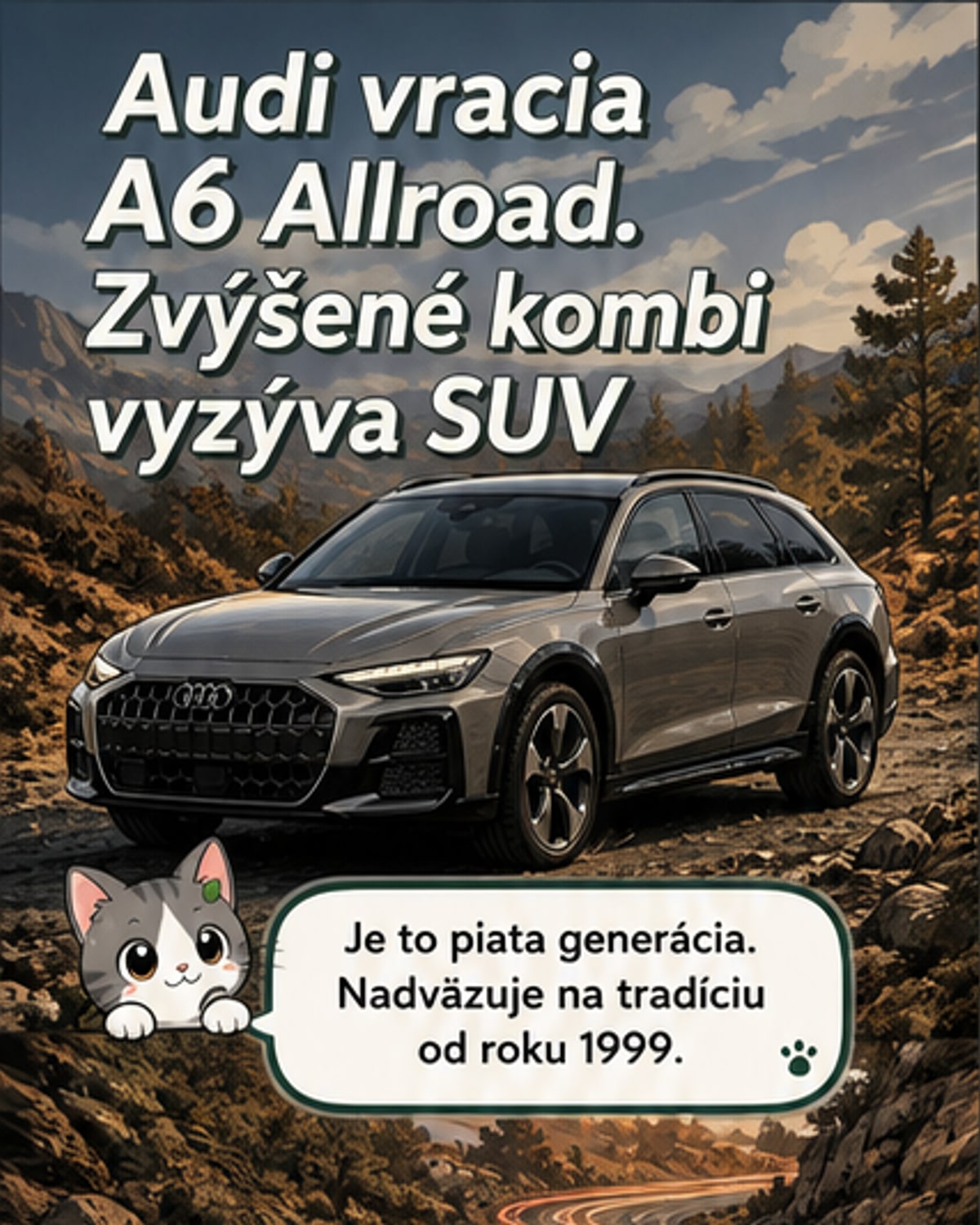 Audi A6 Allroad sa vracia