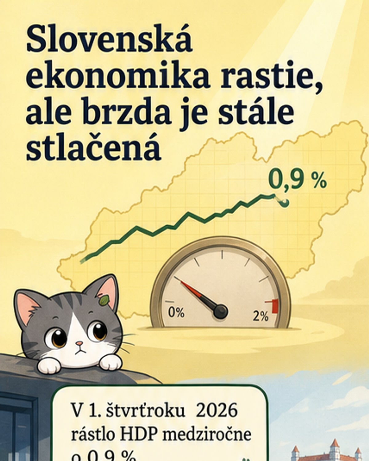 Slovenská ekonomika rastie pomaly