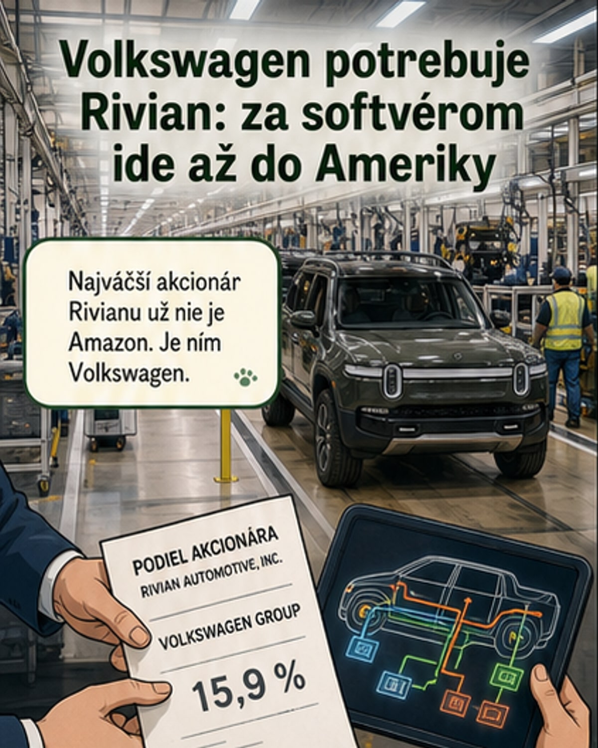 Volkswagen kupuje know-how od Rivianu