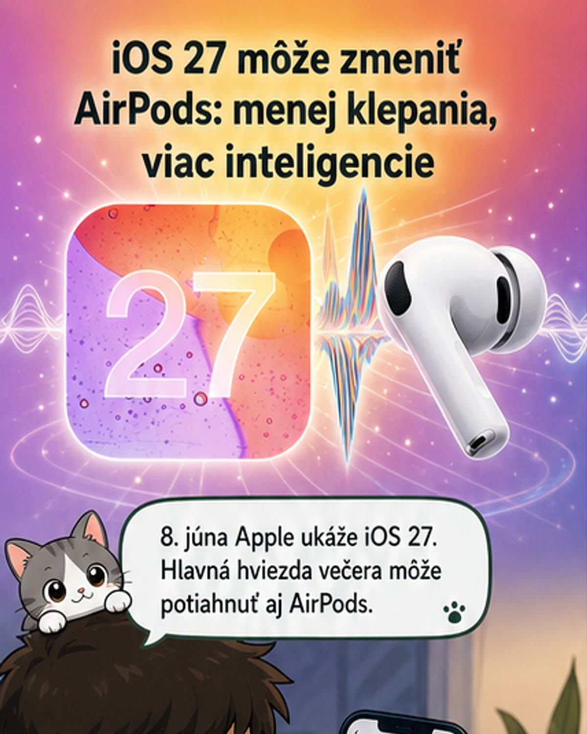 iOS 27 zmení ovládanie AirPods
