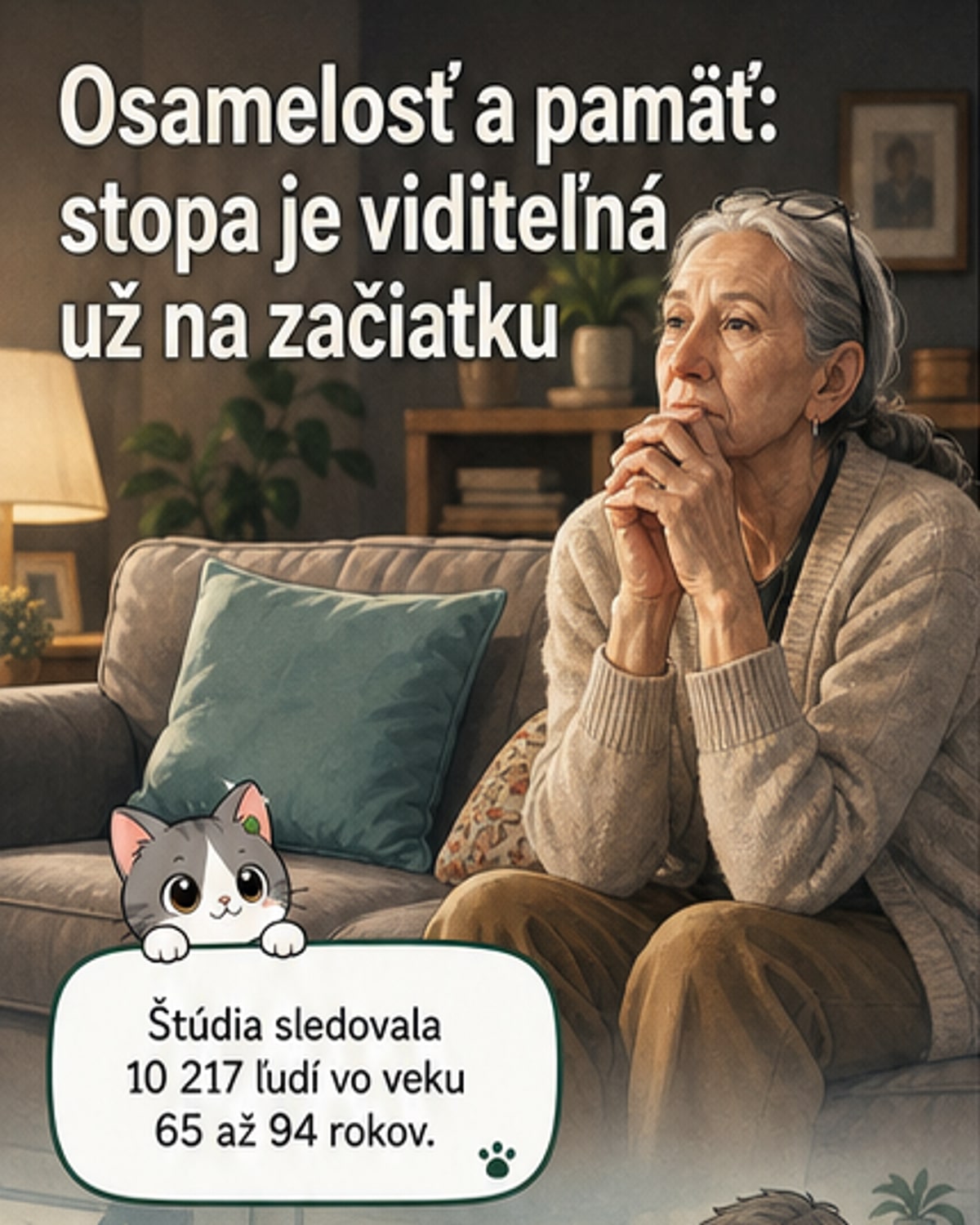 Osamelosť ovplyvňuje pamäť, ale nezrýchľuje jej úbytok
