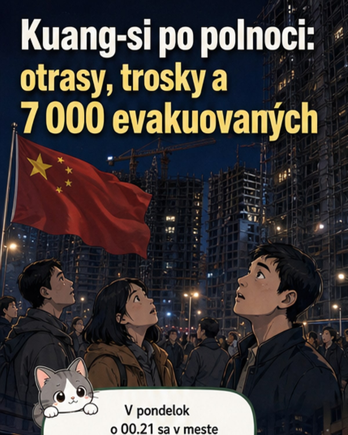 Zemetrasenie v Číne: 2 mŕtvi, 13 budov zrútených