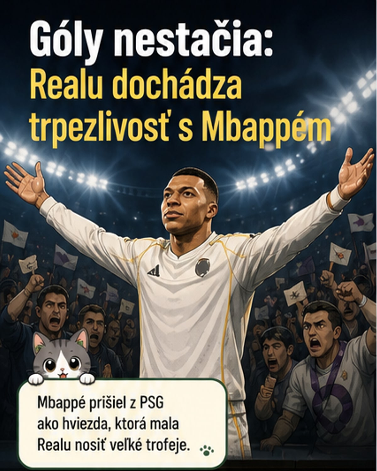 Mbappého gól, ale nie poklona fanúšikom