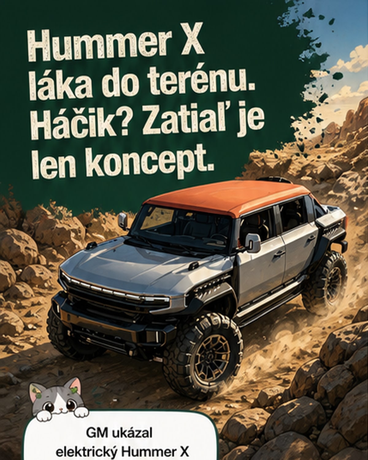 Nový Hummer X: terén s elektrickým pohonom